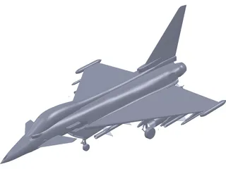 Eurofighter 2000 3D Model preview