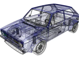 Volkswagen Golf MK1 (1978) 3D Model preview