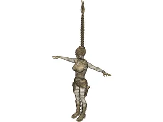 Lara Croft 3D Model preview