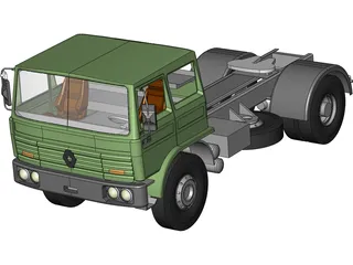 Renault Truck 3D Model preview