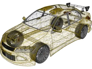 Mitsubishi Lancer Evo VII [Tuned] 3D Model preview
