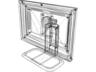 HP L1710 Monitor 3D Model preview