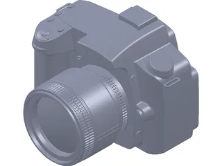 Nikon D90 Camera 3D Model preview