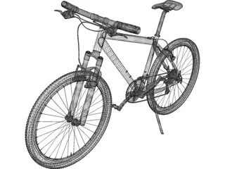 Mountain Bike 3D Model preview