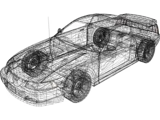 Ford Mustang GT (2000) 3D Model preview