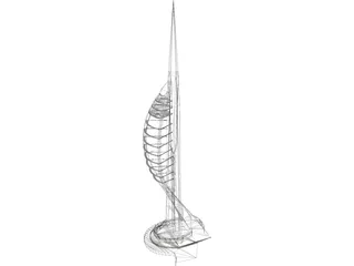 Spinnaker Tower 3D Model preview