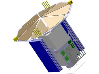 Satellite Deployed 3D Model preview