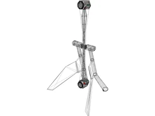 Funfair Rocket 3D Model preview