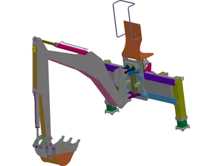 Back Hoe 3D Model preview