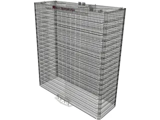 High-Rise Office Building 3D Model preview