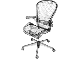 Herman Miller Aeron Chair 3D Model preview