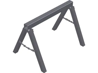 Metal Trestle 3D Model preview