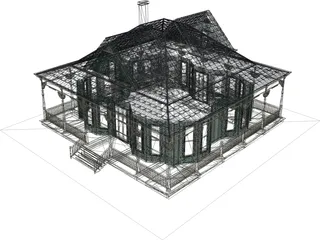 Antique House 3D Model preview