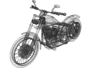 Harley-Davidson Dyna Glide 3D Model preview