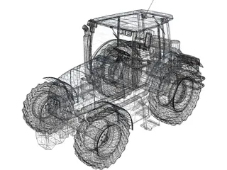 Tractor 3D Model preview