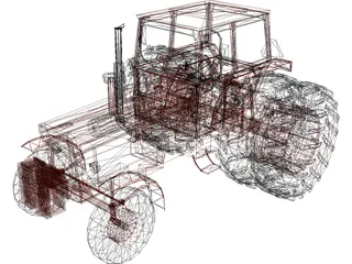 Volvo BM 800 Series Tractor 3D Model preview