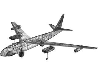 Boeing B-47 3D Model preview