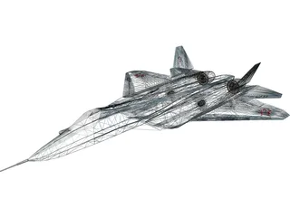 Sukhoi T-50 (2011) 3D Model preview