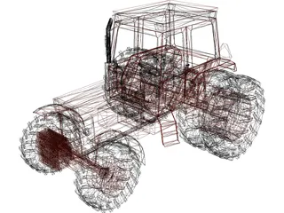 Volvo BM 2654 Tractor 3D Model preview