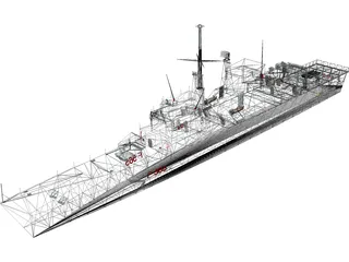 Sagittario Ship 3D Model preview