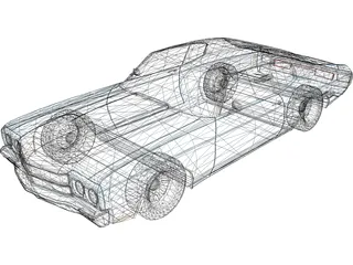 Chevrolet Chevelle (1975) 3D Model preview