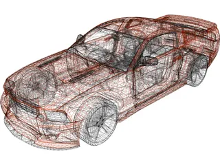 Ford Mustang Saleen S281 (2010) 3D Model preview