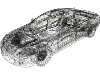 Mercedes-Benz S600 Brabus (2010) 3D Model preview