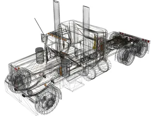 Peterbilt 359 (1976) 3D Model preview