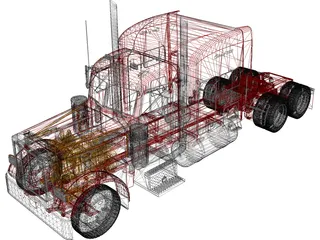Peterbilt 379 (2009) 3D Model preview