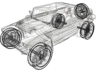 Hummer HX Concept (2010) 3D Model preview