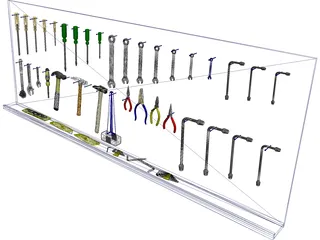 Mechanics Tools 3D Model preview