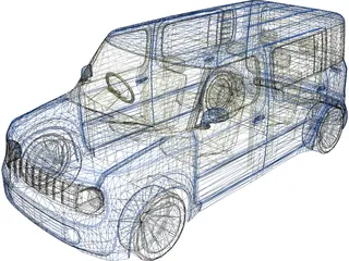 Nissan Cube 3D Model preview