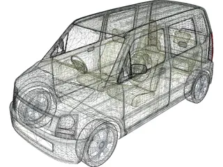 Suzuki Wagon R 3D Model preview