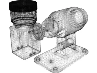 Security CCTV Camera 3D Model preview