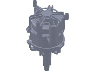 Electric Motor 3D Model preview
