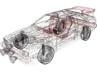 Audi Sport Quattro 3D Model preview