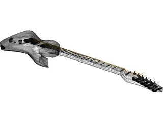 Guitar Electric 3D Model preview