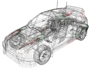 Toyota Corolla WRC (1998) 3D Model preview