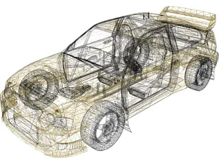 Seat Cordoba WRC 3D Model preview