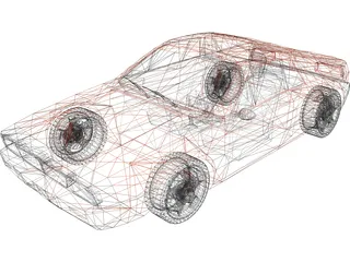 Lancia Beta Montecarlo 3D Model preview