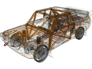 ZAZ 968 M Turbo 3D Model preview