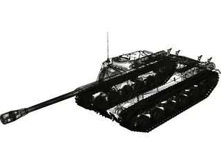 ISU-122S 3D Model preview