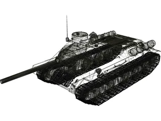 SU-100 3D Model preview