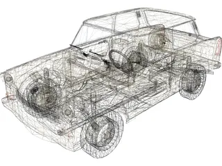 Trabant 601 3D Model preview