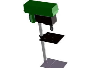 Electric Stand Drill 3D Model preview