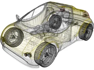 Urban Concept Car 3D Model preview