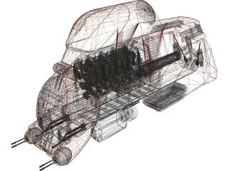MTT Armored Transporter 3D Model preview