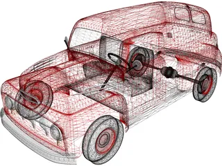 Ford Panel (1952) 3D Model preview