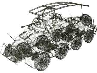 Sdkfz232-M 3D Model preview