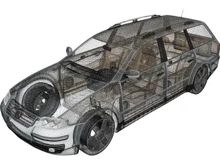 Volkswagen Passat Variant Wagon 3D Model preview